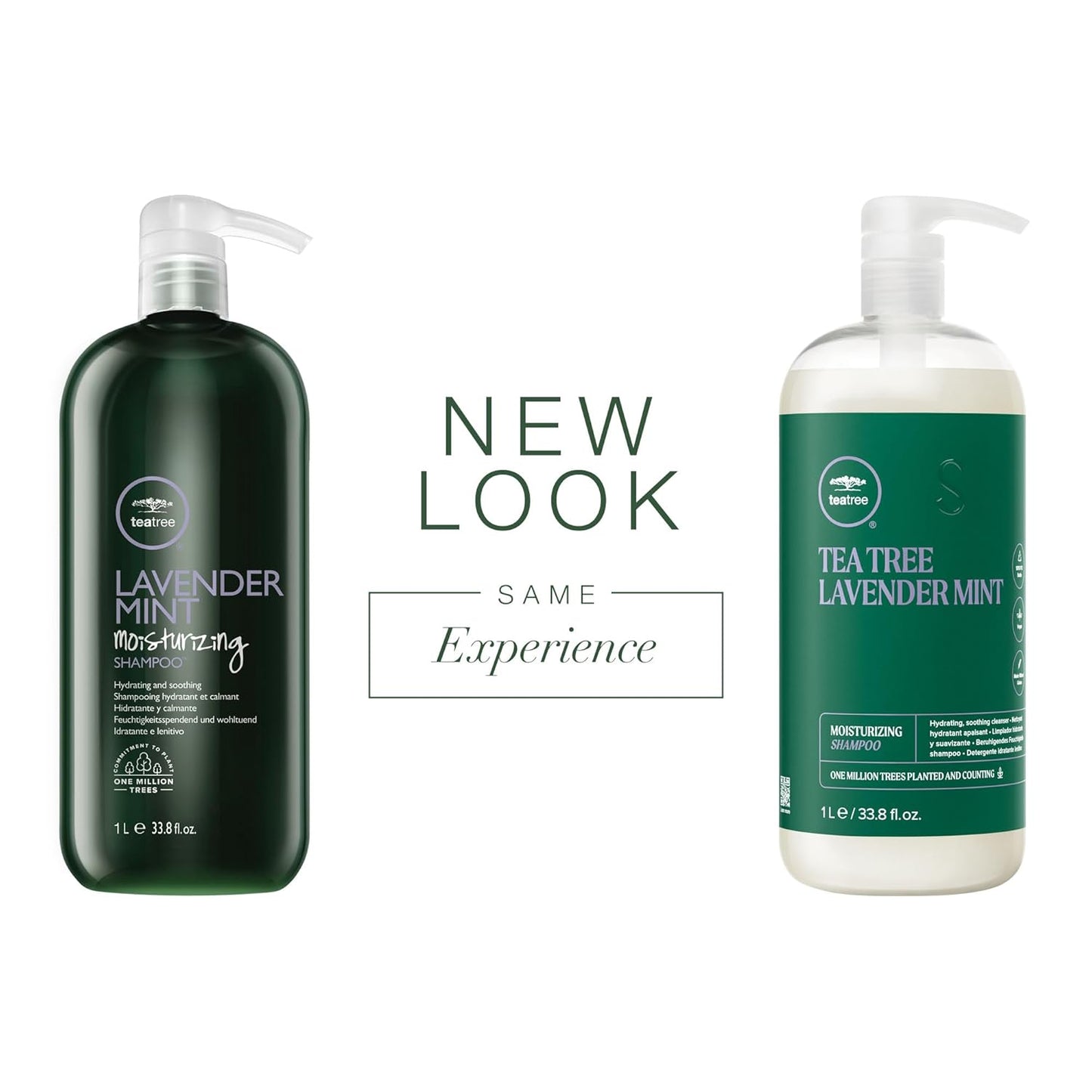Tea Tree Lavender Mint Moisturizing Shampoo, Hydrates + Soothes, for Coarse + Dry Hair