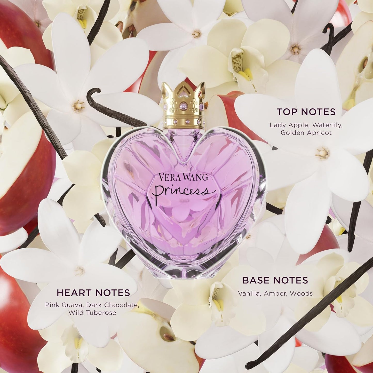 Princess Eau De Toilette 3.4 Fl Oz (Pack of 1), Notes of Apple, Quava, and Vanilla, Women'S Fragrance, Long Lasting, Everyday Fragrance, Travel Size