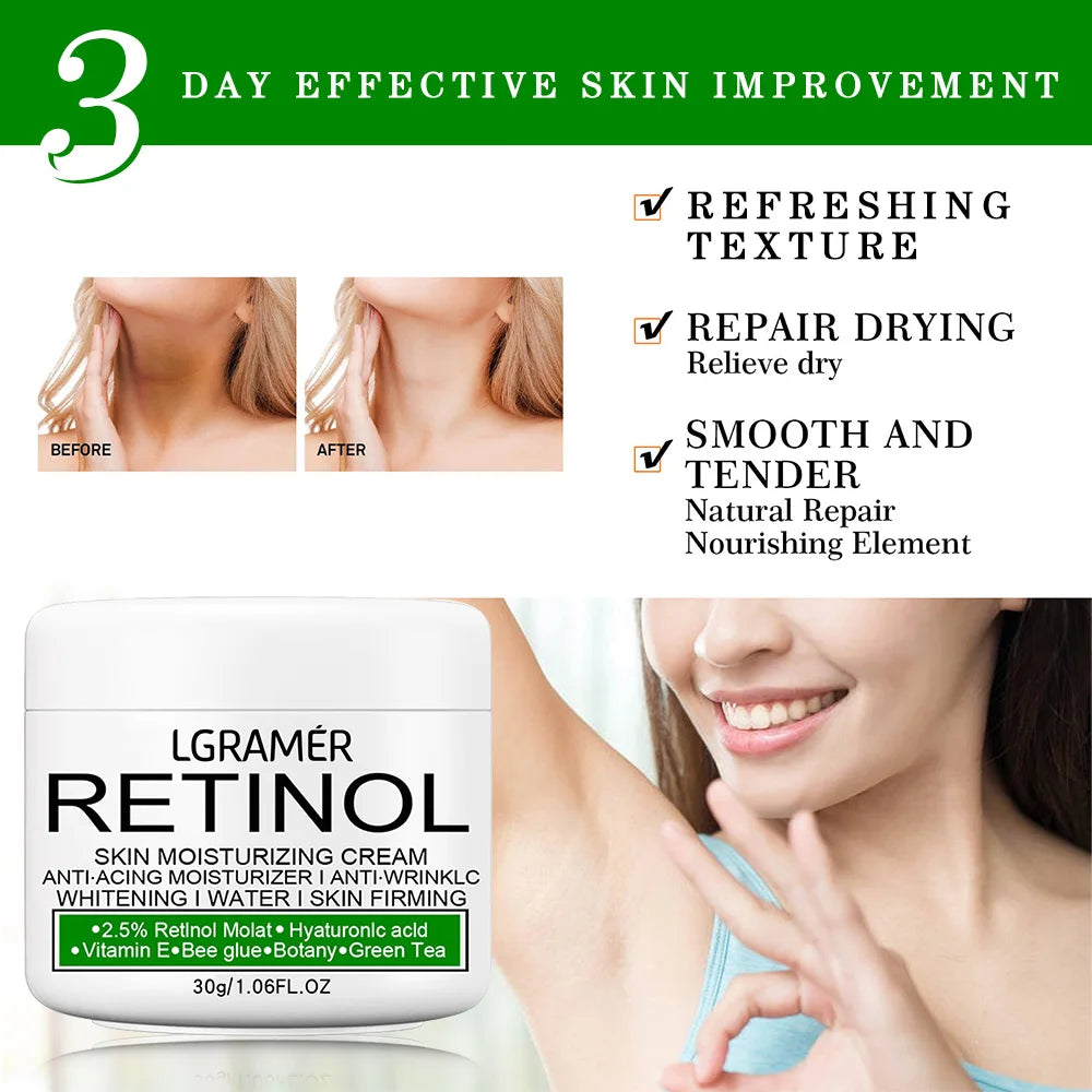 Retinol Brightening Cream for Private Part Brighten Dark Skin Permanent for the Whole Body Underarm Elbow Knee Buttocks