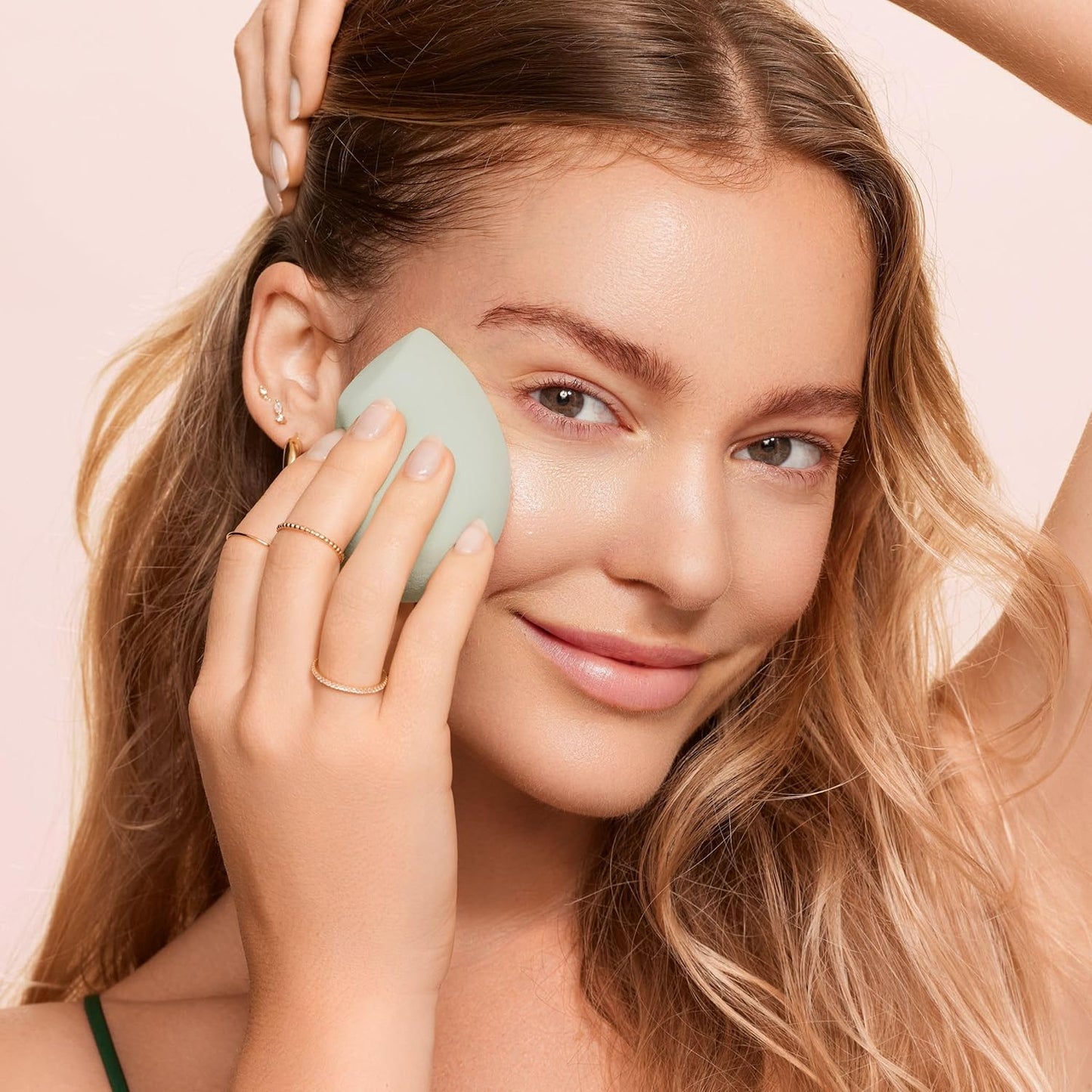Blurring Blender Makeup Sponge Duo, Makeup Blender Sponge for Blurred Skin, for Liquid & Cream Foundation, Cloud Coverage Memory Foam, Eco Friendly & Latex Free, Cruelty-Free & Vegan, 2 Count