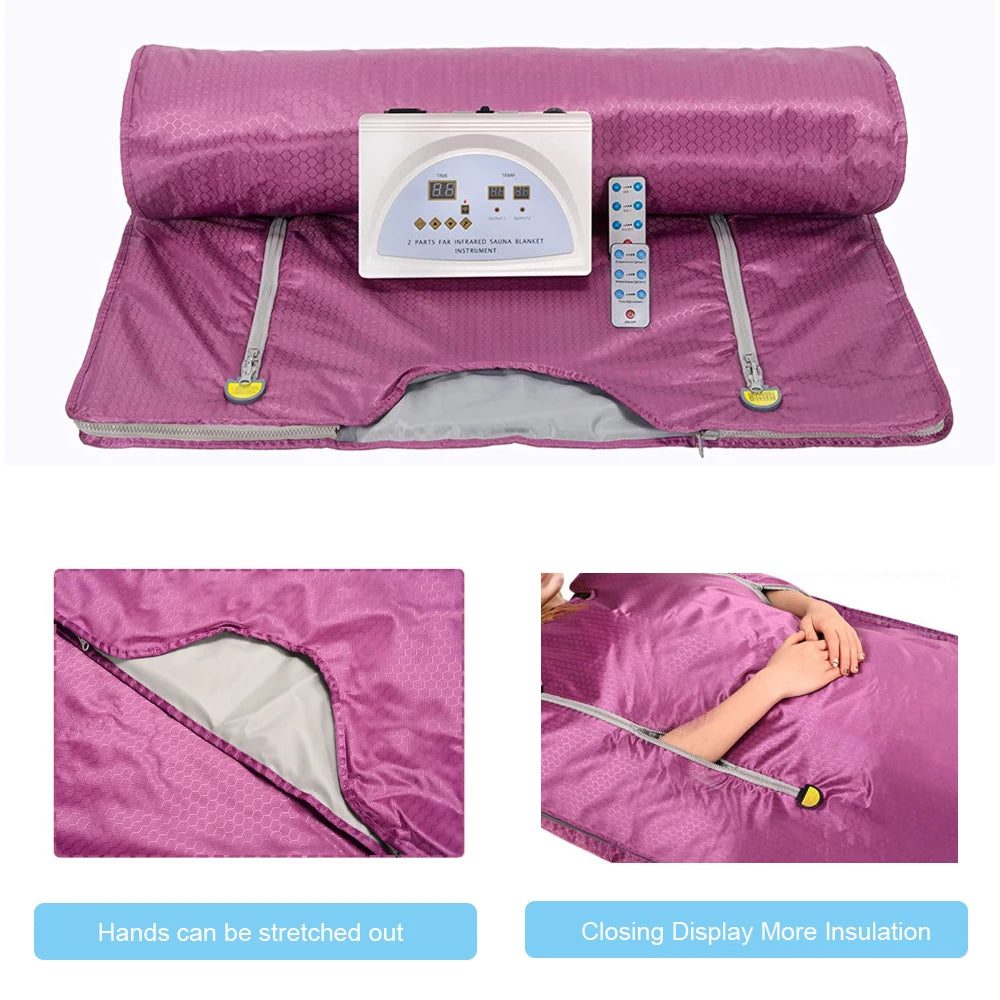 Slimming Fat Burning Sauna Blanket Device Body Relax Thermal Lose Weight Beauty Machine for Home Use Salon Spa