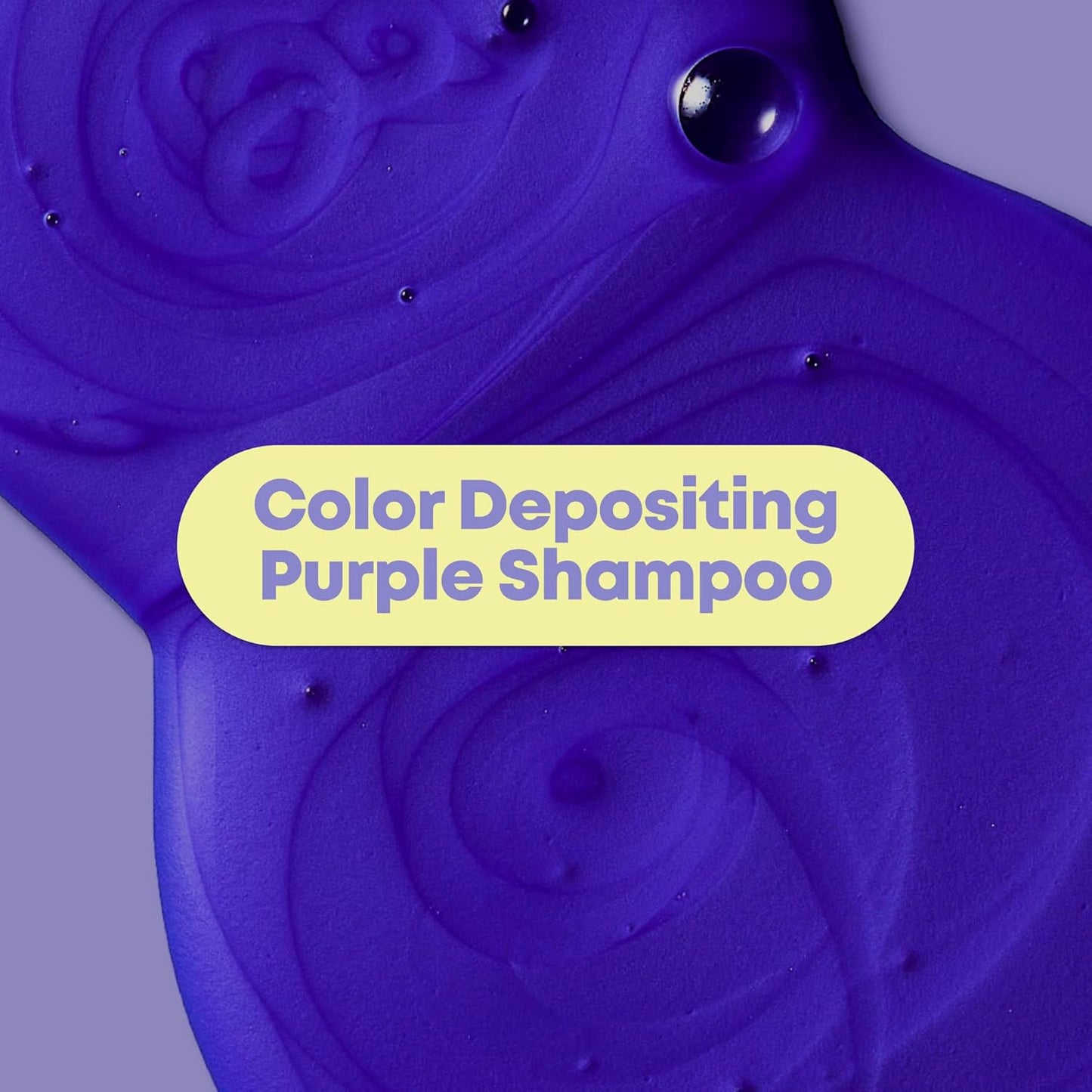so Silver Purple Shampoo - Neutralizes Yellow Tones, Color Depositing, Brightening & Toning, for Color Treated, Blonde, Grey, White and Platinum Hair, Vegan