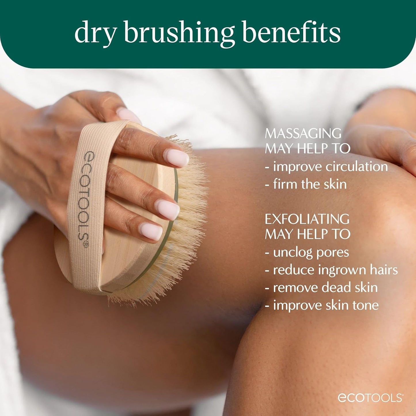 Dry Brush, Gentle Exfoliating Scrubber for Skincare and Beauty, Pore Cleansing, Pink