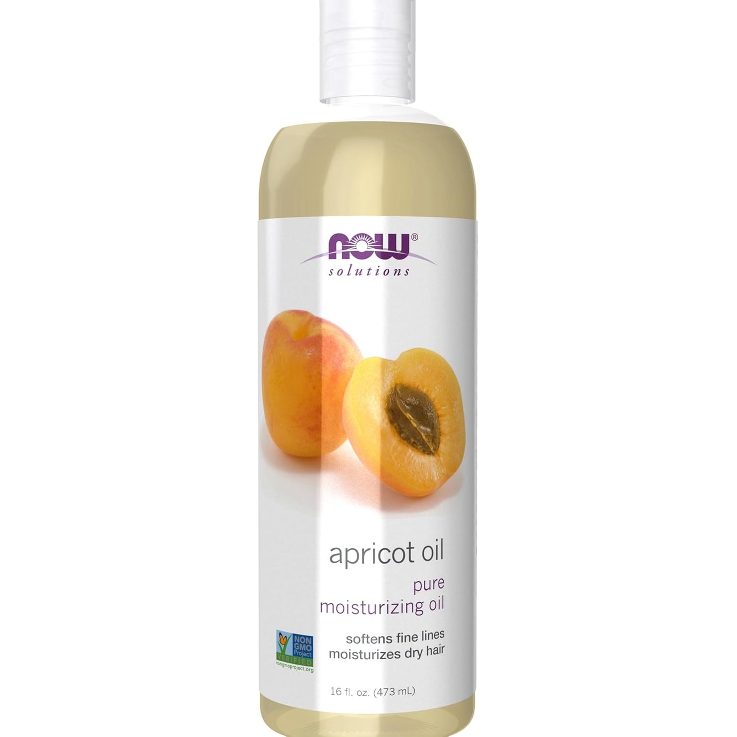 Solutions, Apricot Kernel Oil, Hair Moisturizer, Rejuvenating Skin Oil, Softens Fine Lines, 16-Ounce