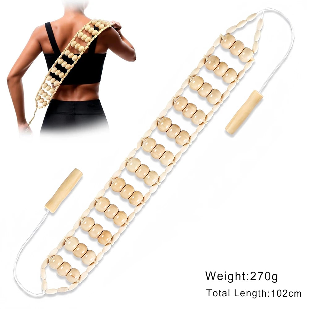 Wooden Massage Tools Wood Lymphatic Drainage Massager anti Cellulite Body Shaping Tools for Beauty, Gua Sha, Sore Muscle Relief