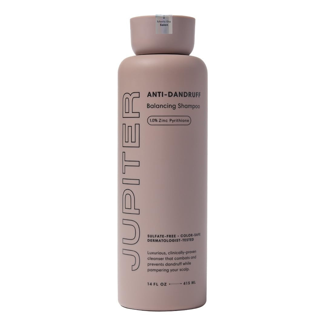 anti Dandruff Shampoo, for Women & Men, Physician-Formulated for Flaky, Itchy, Oily, Dry Scalp, Vegan, Sulfate-Free, Color-Safe, & Paraben-Free, Anti-Dandruff Shampoo with Zinc, 14 Fl Oz