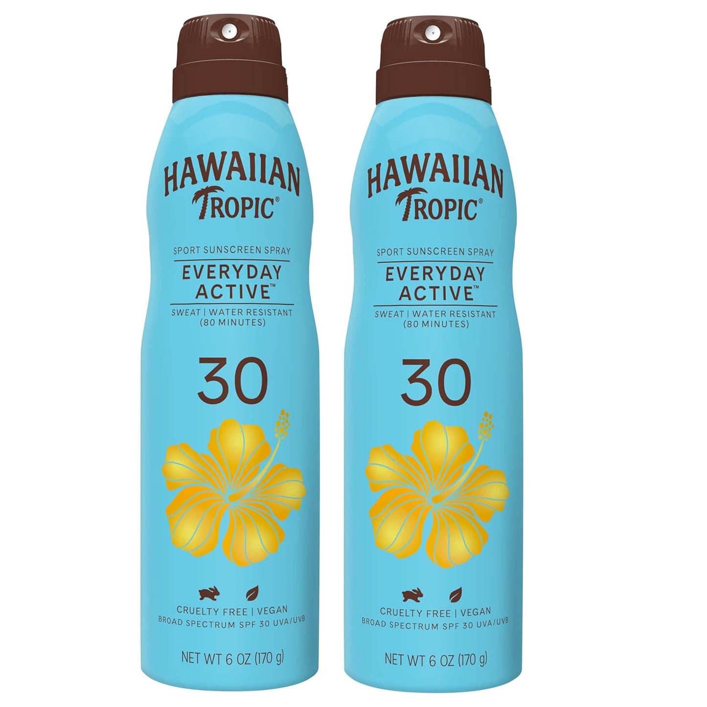 Everyday Active Clear Spray Sunscreen SPF 30| Sunscreen Spray SPF 30, Sunblock, Oxybenzone-Free, 6Oz Each Twin Pack