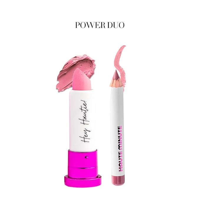 Mini 4Ever Haute Lipstick – Pink Lipstick Long Lasting, Bold Satin Finish, Vegan, Cruelty-Free - Clean & Natural, Travel-Friendly Lip Color (BRB)