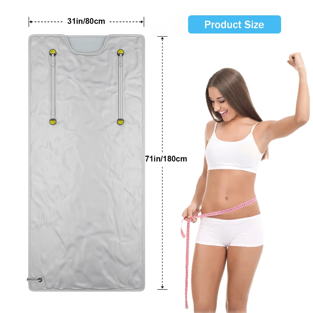Slimming Fat Burning Sauna Blanket Device Body Relax Thermal Lose Weight Beauty Machine for Home Use Salon Spa