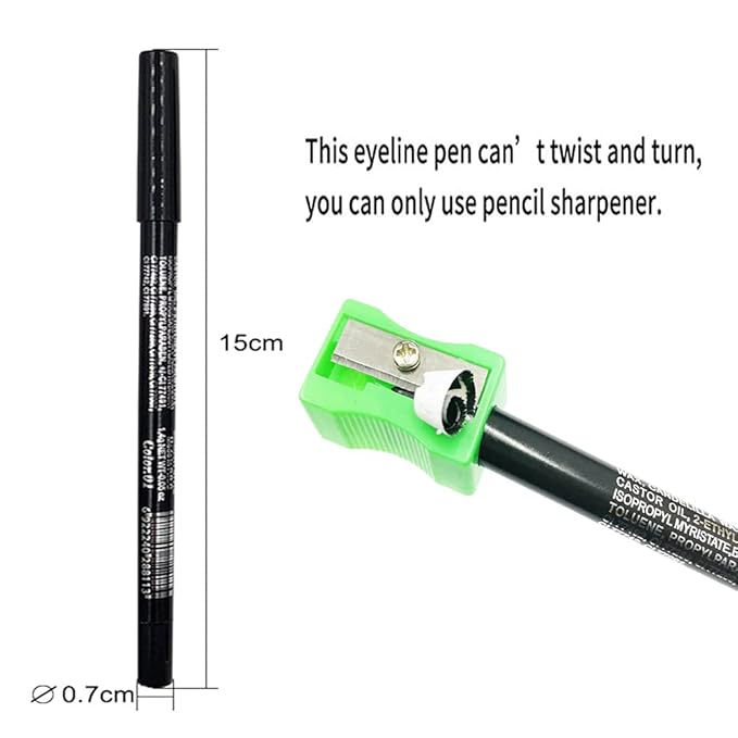Kaely 6Pcs Glitter Gel Eyeliner Pencil Set for Women, Color Eye Liner Waterproof Smudge Proof with Sharpener, High Pigmented Eye Makeup Liners, lapiz de ojos delineador de ojos contra el agua, 02