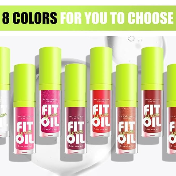 8 Colors Lip Plumping Gloss With Big Brush Head, Moisturizing Formula, Visibly Defines & Plumps Lips Repairing Lightening Lines Fresh Clear Smooth Care (# 02)