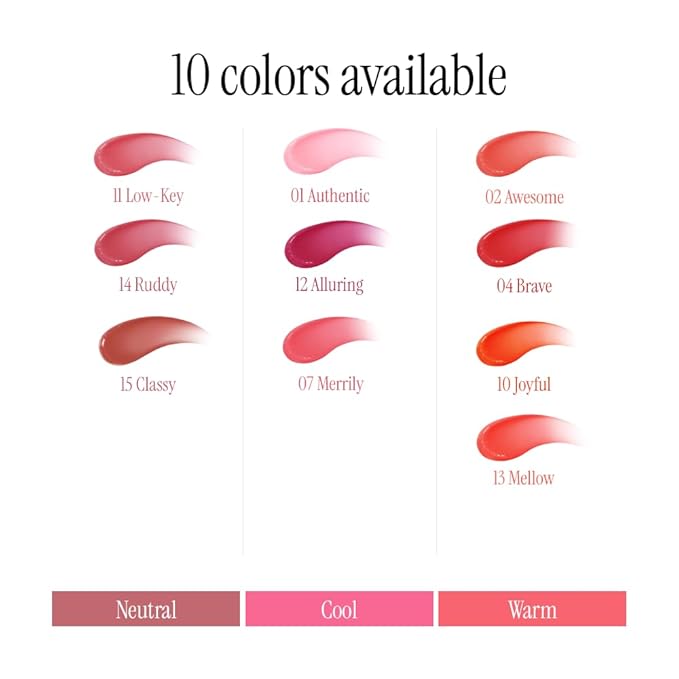 athé Authentic Lip Balm – Tinted, Moisturizing & Plumping, Long-Lasting Color, Non-Sticky, Vegan & Cruelty-Free