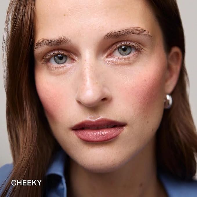 Flush Balm Cream Blush Stick - Fragrance Free, Blendable, Natural Radiant Finish, Buildable Color for Cheeks & Lips - Color: Cheeky - (Cool Pink)