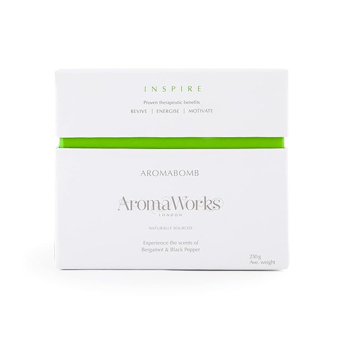 Inspire AromaBomb Single by Aromaworks for Unisex - 8.81 oz Bath Bomb
