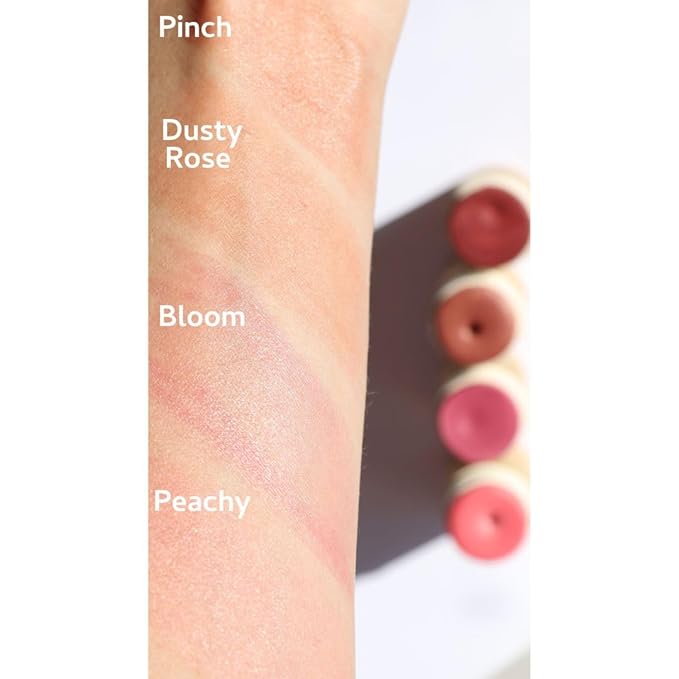 Vegan Blush Stick - Hydrating, Multi-Use Cream Blush for Cheeks, Natural, Organic ingredients, Plastic-free packaging | River Organics 0.50 oz. (Bloom)