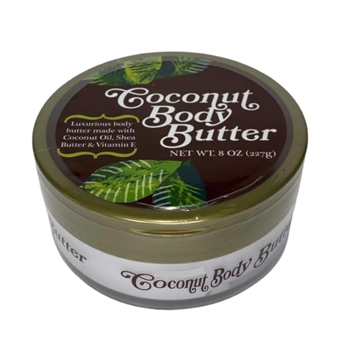 Trader Js Coconut Body Butter 8oz (227g) - ONE COUNT (8 oz, Coconut)