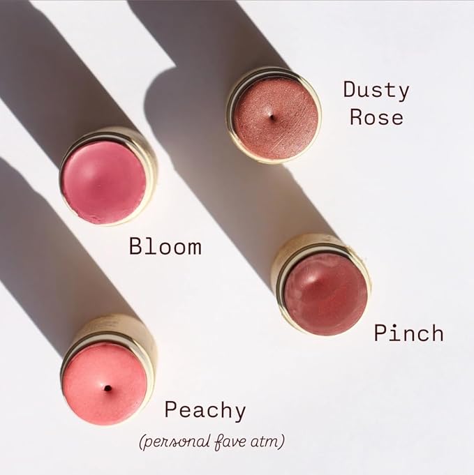 Vegan Blush Stick - Hydrating, Multi-Use Cream Blush for Cheeks, Natural, Organic, Plastic-free, packaging | River Organics 0.50 oz. (Pinch)