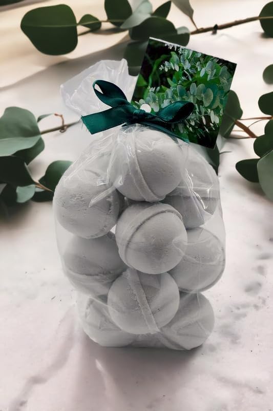Bath Bombs Set of 14 Bombs 1 oz/ea, USA Handmade | Bath Fizzies, Moisturizing Shea & Coco Butter | Sensitive Skin Friendly | Natural Organic Ingredients, Vegan & Cruelty Free - Drakkar