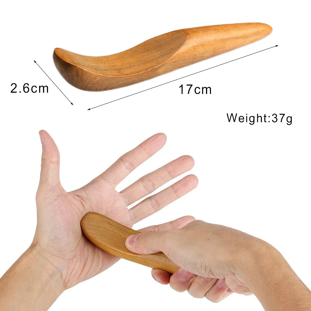 Wooden Massage Tools Wood Lymphatic Drainage Massager anti Cellulite Body Shaping Tools for Beauty, Gua Sha, Sore Muscle Relief