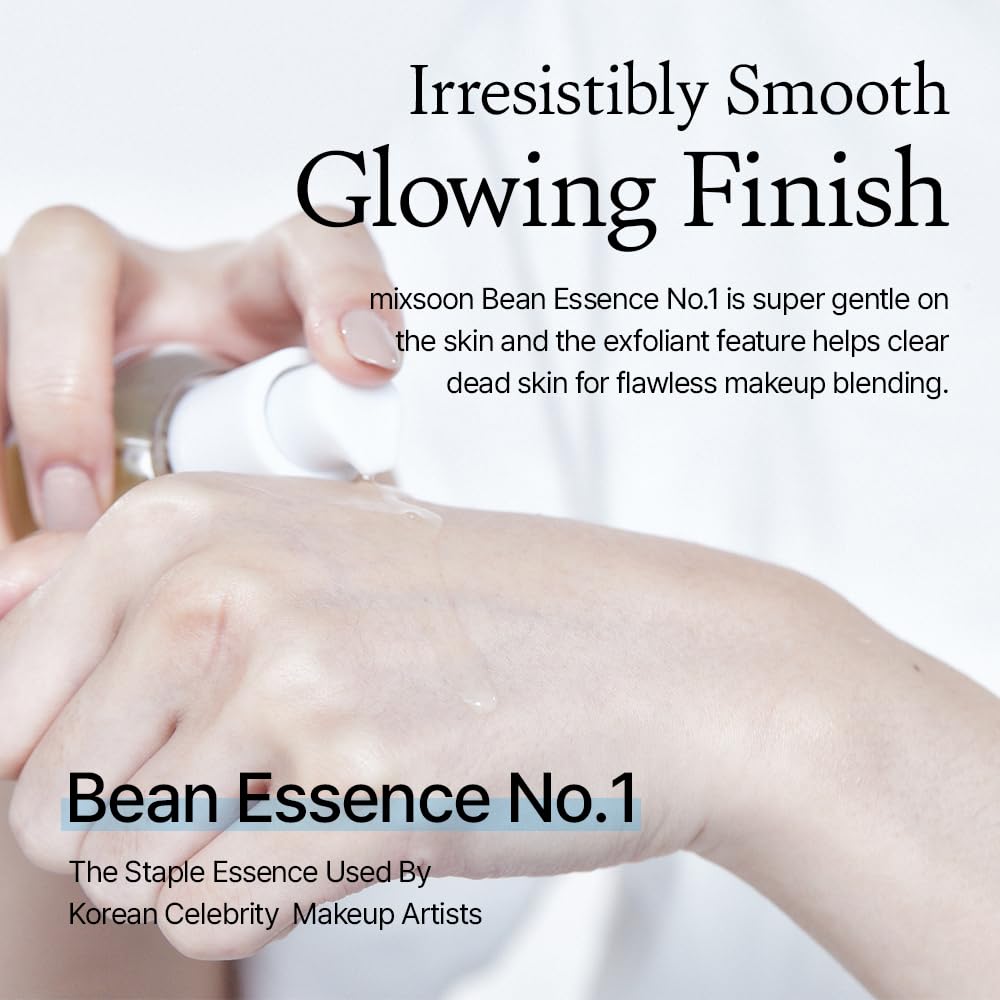 Bean Essence Exfoliating Hydrating Korean Skin Care Glass Skin Hyaluronic Acid Serum 1.61 Fl Oz (Pack of 1)