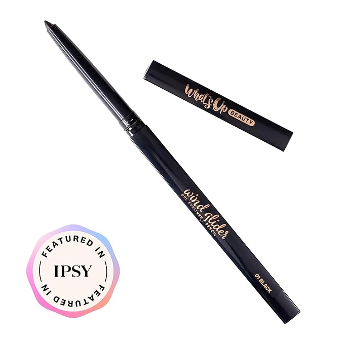 Whats Up Beauty - Wind Glider Gel Eyeliner Pencil - Shade 01 Black Clean Cruelty Free Vegan Eye Makeup