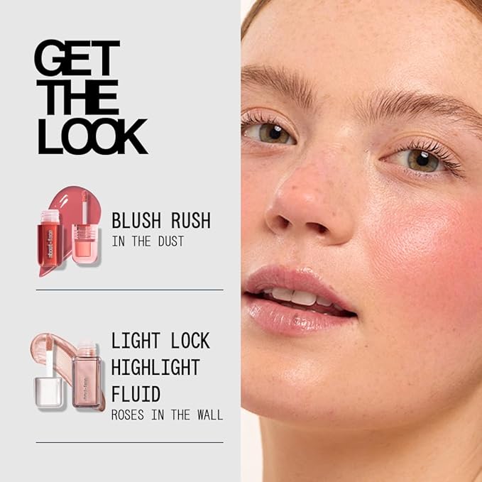 about-face Blush Rush Liquid Blush – Hydrating, Buildable Formula with Jojoba Oil, Hyaluronic Acid, and Squalane – Long-Lasting Dewy Finish – Vegan & Cruelty-Free (In the Dust – Rosy Mauve)