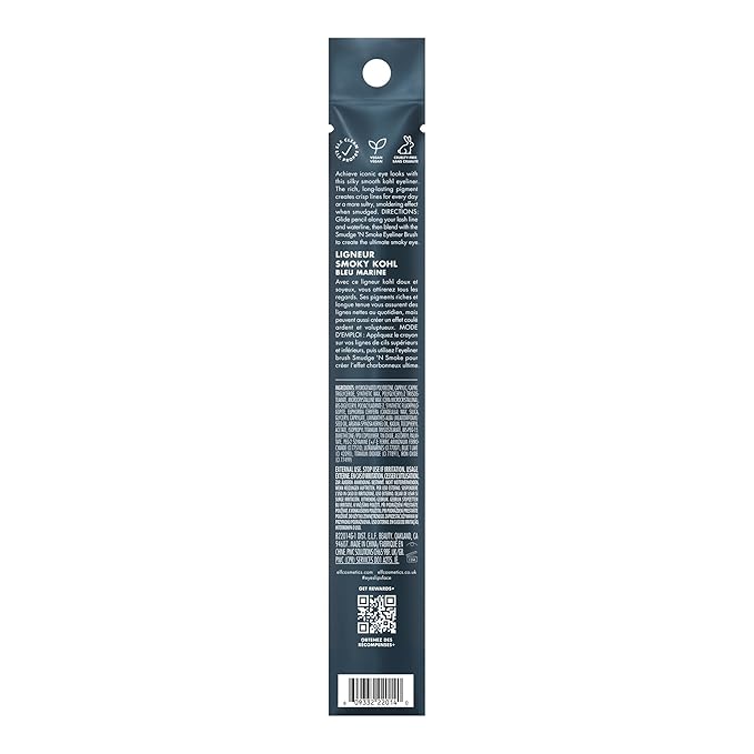 e.l.f. Smoky Kohl Eyeliner, Eye Pencil For Creating Long-Lasting, Bold, High-Pigmented Makeup Looks, Vegan & Cruelty-Free, Vintage Denim