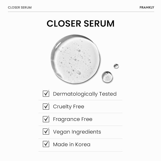 FRANKLY Pore-Perfecting Duo: Closer Serum & AHA 8.05 Toner | Skincare Gifts | Pore Minimizer, Anti-Aging, Glycolic Acid & Peptide Formula | Smooth Texture & Radiance | Korean Skin Care Set
