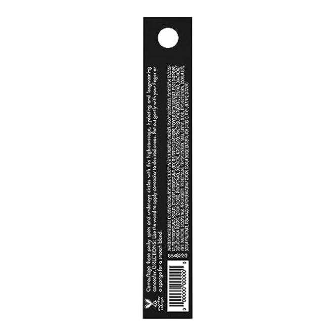 e.l.f. 16HR Camo Concealer, Full Coverage & Highly Pigmented, Matte Finish, Light Beige, 0.203 Fl Oz (6mL)