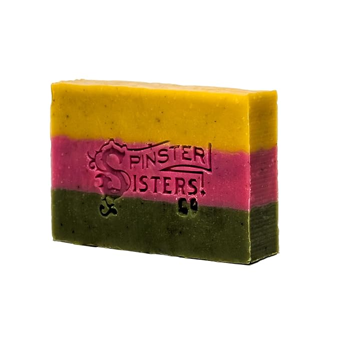 Spinster Sisters Gardeners Citrus Scrub Bar Soap – 6 Pack, All Natural, Moisturizing, Spa Aroma, Eco-Friendly, Refreshing Scent, Vegan, Sulfate Free, Zero Waste Packaging