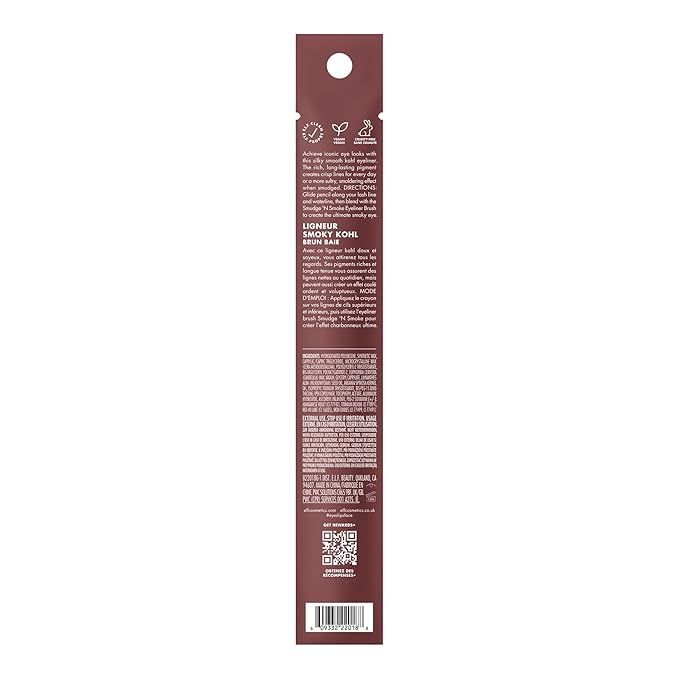e.l.f. Smoky Kohl Eyeliner, Eye Pencil For Creating Long-Lasting, Bold, High-Pigmented Makeup Looks, Vegan & Cruelty-Free, Berry Necessary