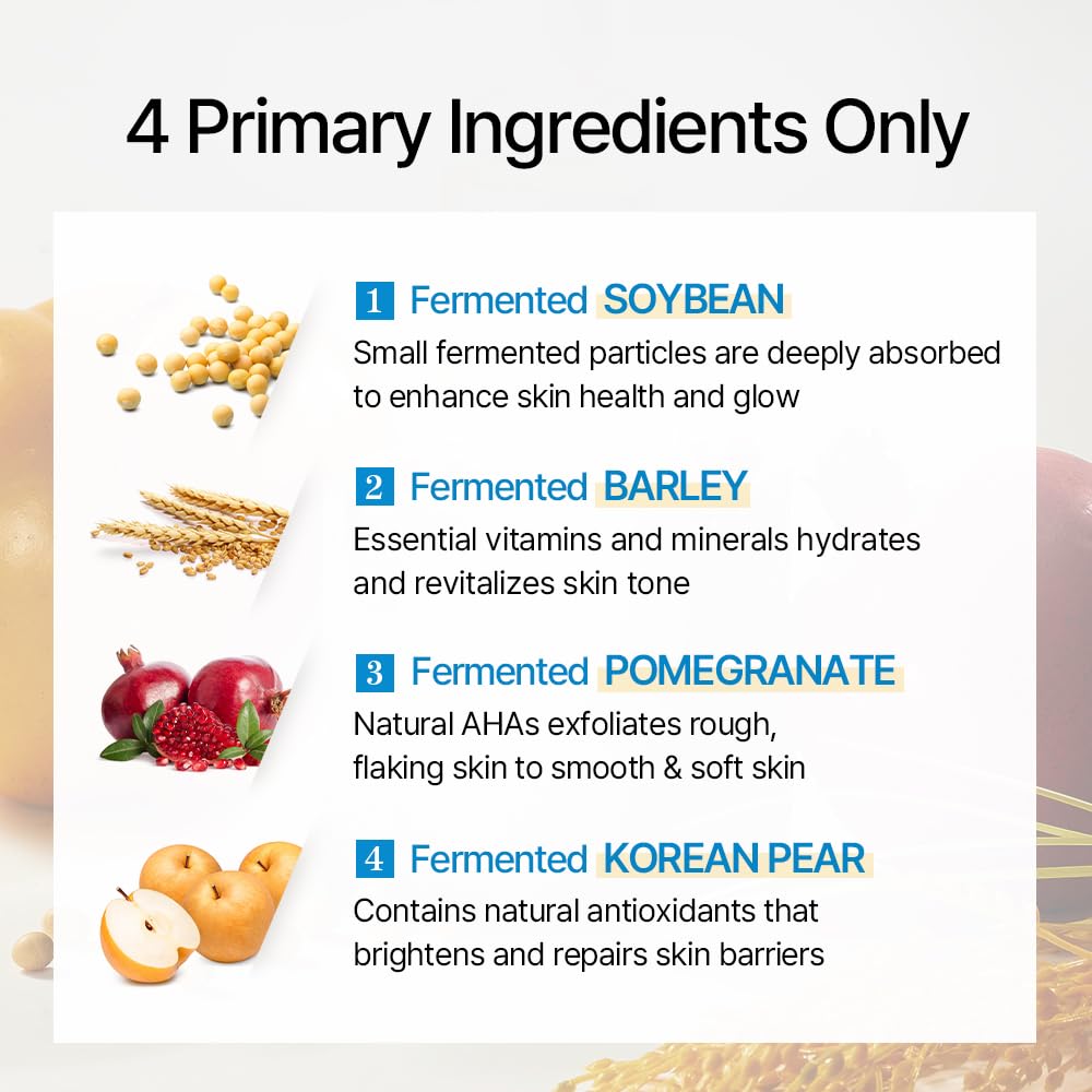 Bean Essence Exfoliating Hydrating Korean Skin Care Glass Skin Hyaluronic Acid Serum 1.61 Fl Oz (Pack of 1)