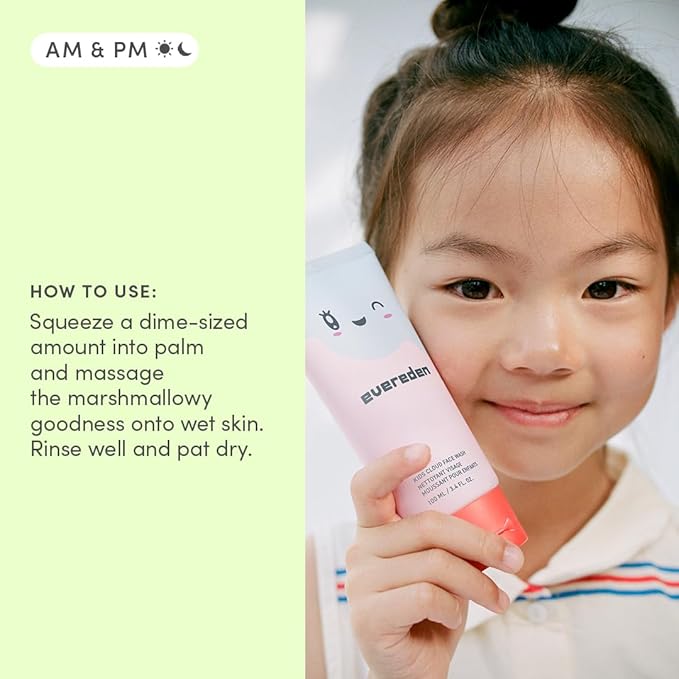 Evereden Kids Travel Set: Clean & Vegan 5-Piece Holiday Gift Set | Multi-Vitamin Skin Care Set for Toddlers with Detangling Spray, Face Wash, Cream, Shampoo, Conditioner | Travel Size Toiletries
