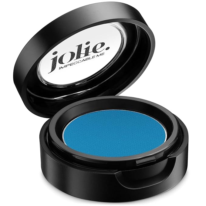 Jolie Cosmetics Powder Pressed Matte Eyeshadows - Cruelty Free, Vegan, Single Pan Eyeshadow 1.48g Warm Neutrals (Turquoise)
