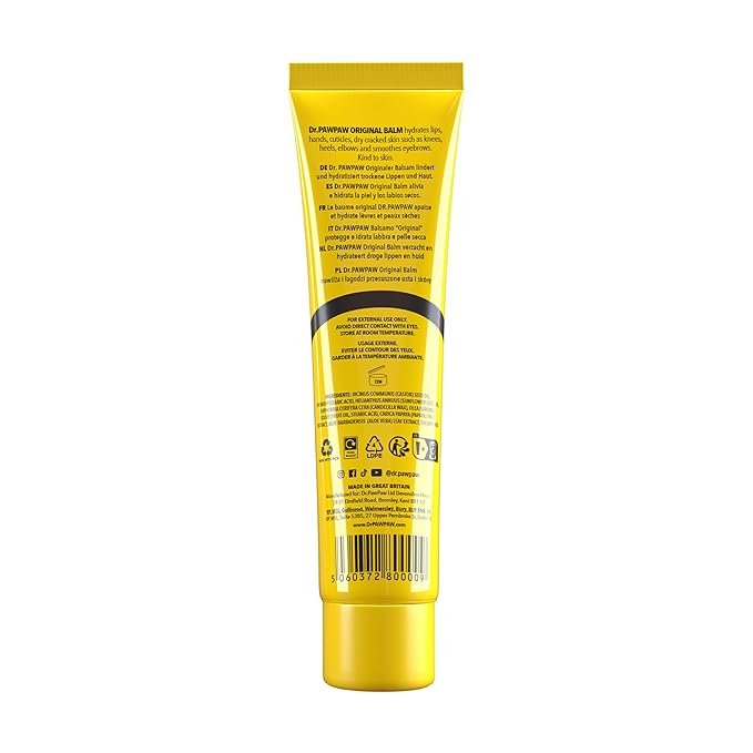 Dr. PawPaw Multipurpose Original Balm - Hydrating Lip Balm with Pawpaw, Aloe Vera and Olive Oil - Lip Moisturizer for Lips, Skin and Hair - 0.84 oz