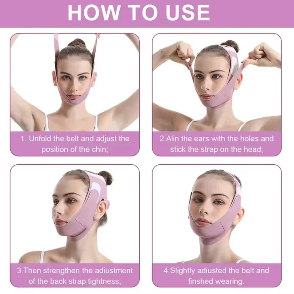 Women Face Slimming Bandage V Line Face Shaper Chin Cheek Lift up Belt anti Wrinkle Band Facial Massager Beauty Skin Care Tools