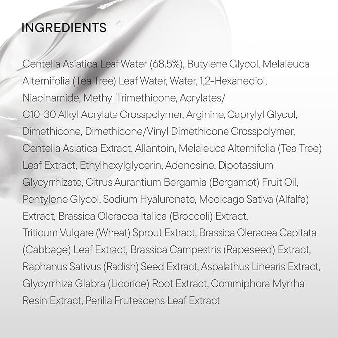 IUNIK Centella Calming Gel Cream Vegan Non-Sticky Moisturizing Blemish Care w/Centella Asiatica Tea Tree Soothes Acne Rosacea Oily & Sensitive Skin Korean Skincare