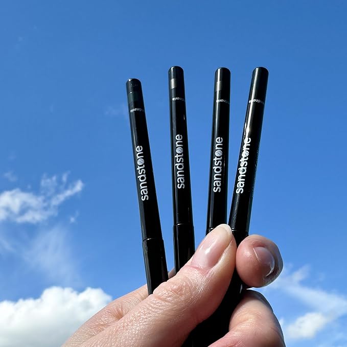 Sandstone Scandinavia Waterproof Eyeliner Pencil – Hypoallergenic & Vegan – Smudge-Proof Gel Formula – For Sensitive Eyes – Blue