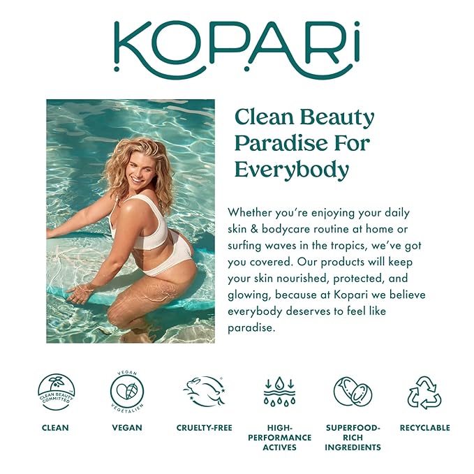 Kopari Hair & Body Mist Malibu Peach, Long-Lasting Playful Vibrant Tropical Scent, Warm Floral Fragrance, Blend of Peach with a Kiss of Jasmine, 4 oz
