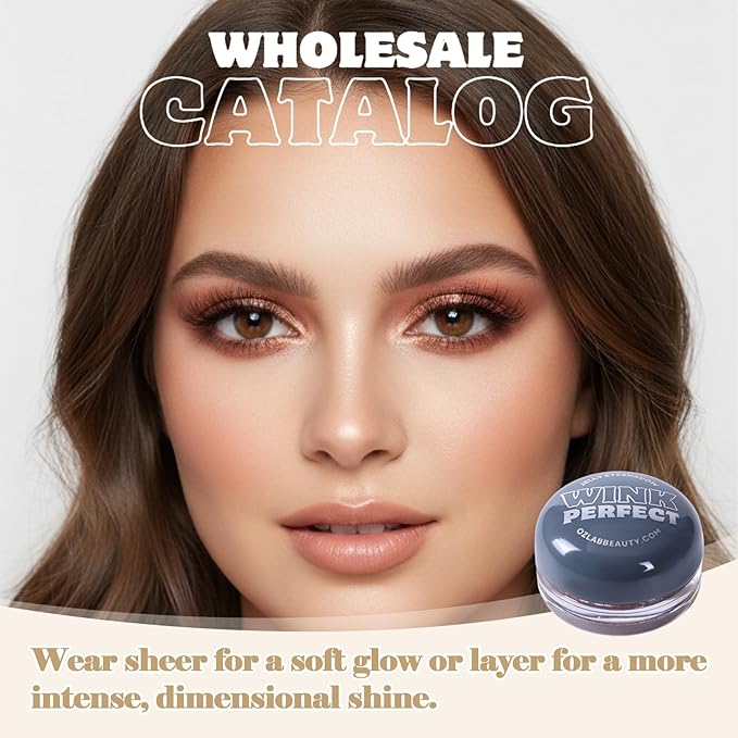 Wink Perfect Jelly Cream Eyeshadow – High-Shine Shimmer, Buildable & Long-Lasting, Lightweight Cream-to-Powder Eye Shadow, Vegan & Cruelty-Free (02 Sunset Sizzle, 0.18 oz / 5.1 g(PACK OF 1))