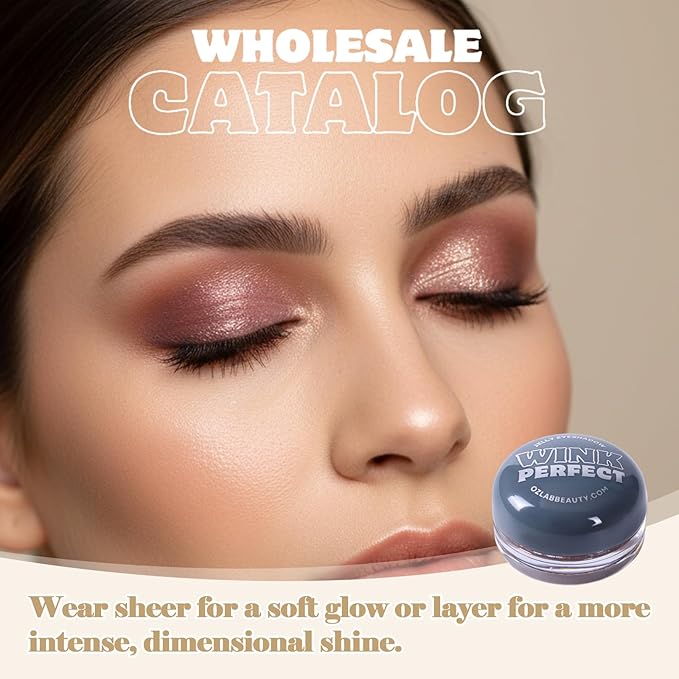 Wink Perfect Jelly Cream Eyeshadow – High-Shine Shimmer, Buildable & Long-Lasting, Lightweight Cream-to-Powder Eye Shadow, Vegan & Cruelty-Free (04 Moonlight Mauve, 0.18 oz / 5.1 g(PACK OF 1))