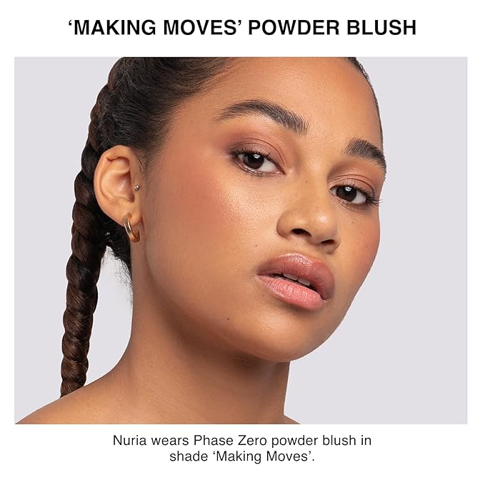 Phase Zero Makeup Powder Blusher | "Making Moves" | 6.8g / 0.24 oz. | Pigmented, Lightweight Powder Blushes for a Radiant, Natural Glow