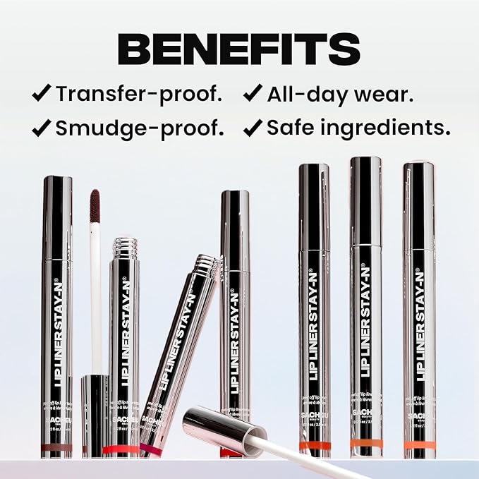 Sacheu Blushing MUAH-ve Bundle — High Pigment, Buildable, Long Lasting Luminous Glow in a Lightweight, Dewy Finish — Includes Lip Liner, Lip Elixir, & Cheek STAY-N