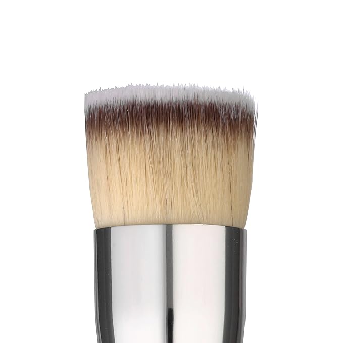 Sandstone Scandinavia Flat Top Foundation Brush – Dense Makeup Brush for Seamless Buffing & Blending – Ultra-Soft Vegan Bristles – Cruelty-Free