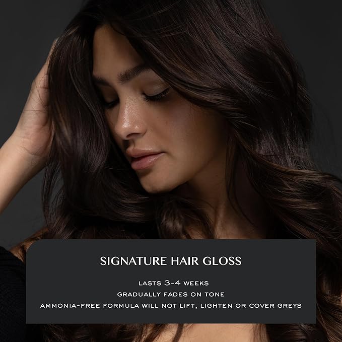 Kristin Ess Hair Gloss in Ruby Medium True Red - 4 Wk Semi Permanent Hair Color for Women - Vivid Red Color Depositing Conditioner & Toner for Vibrant Color + Shine - Hair Dye Glaze - Vegan