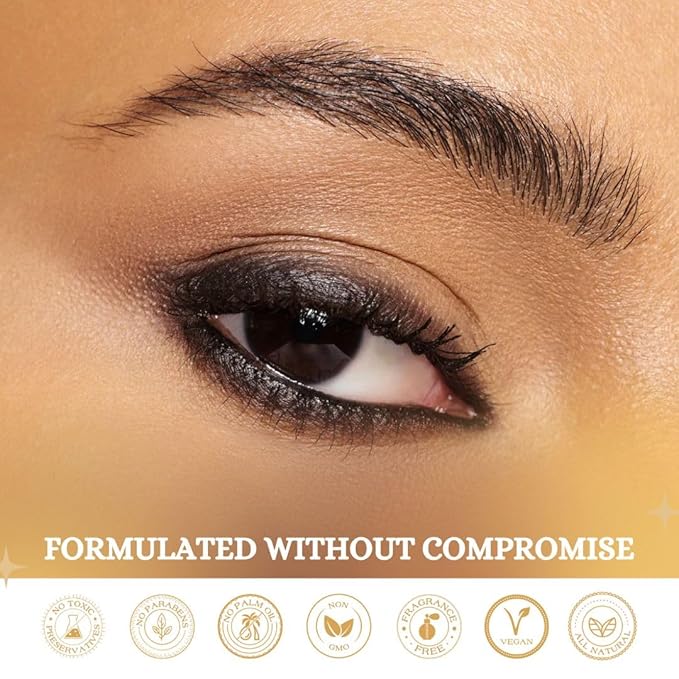 Clean Smudge Eyeliner - Vegan Eye Pencil for Smokey Eye Looks - Rich Pigmented Velvet Formula with Anti-Oxidants - Traditional Indian Beauty Essential for Daily Wear - Black