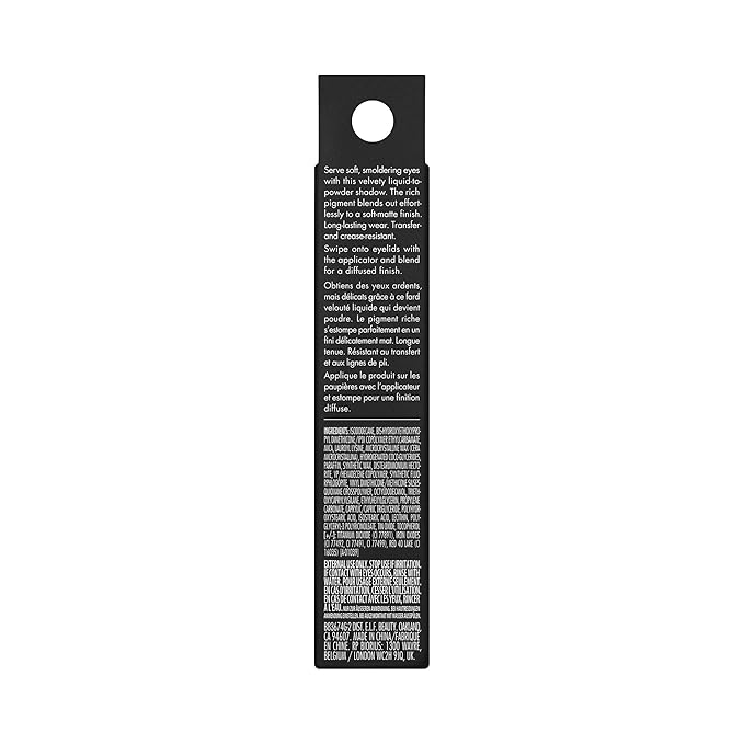e.l.f. Liquid Velvet Eyeshadow, Crease-Resistant Liquid-to-Powder Eyeshadow For A Rich, Soft-Matte Finish, Vegan & Cruelty-Free, Beige & Boujee