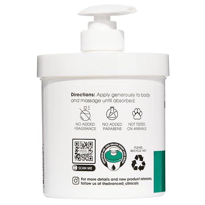 Advanced Clinicals Retinol Body Lotion, Firming & Anti-Aging Moisturizer for Crepey Skin, 15 Oz Retinol Face & Body Cream