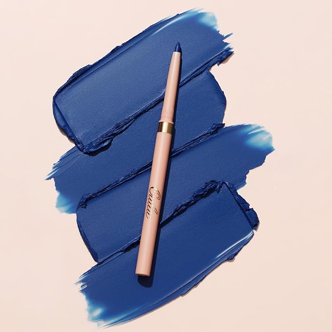 Oulac Navy Blue Eyeliner Pencil, Waterproof Retractable Eye Liner Pen, Long Lasting Smudge Resistant, Vegan & Cruelty-Free, 18 Deep Trench