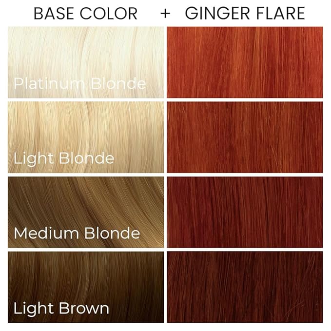 Arctic Fox Semi-Permanent Hair Dye, Vegan & Cruelty-Free, Vibrant Orange Ginger Flare, Ammonia-Free, Conditioning Color for All Hair Types, Long Lasting, 8 fl oz
